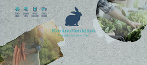 Frische Ernte für glückliche Kaninchen