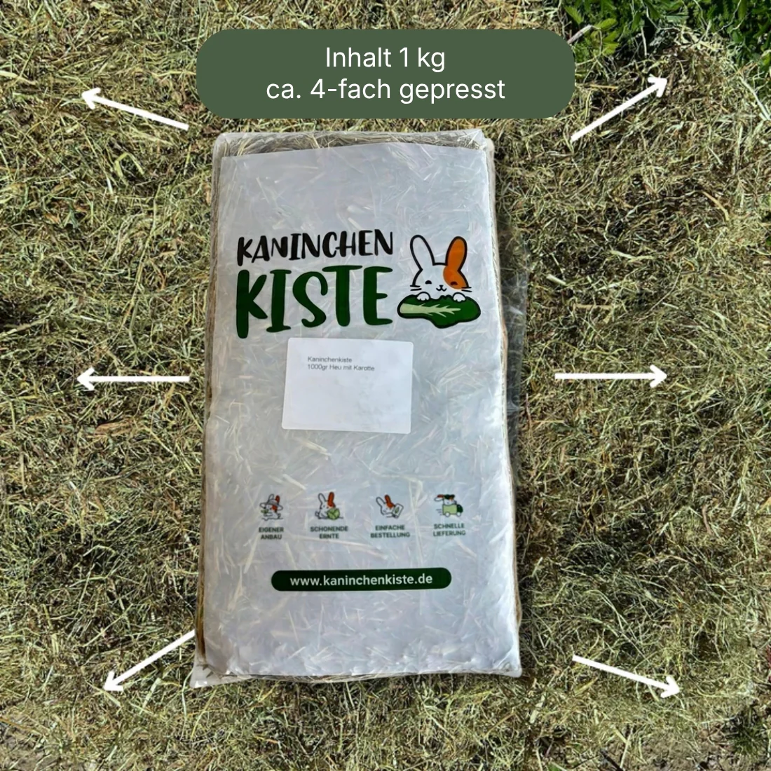 Heu mit Karotte, 1 kg - Image 2
